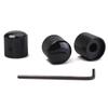 3 Pcs Electric Guitar Bass Effect Knob Volume Tone Control Knob Potentiometer Cap Metal Dome Knobs Replacement Parts