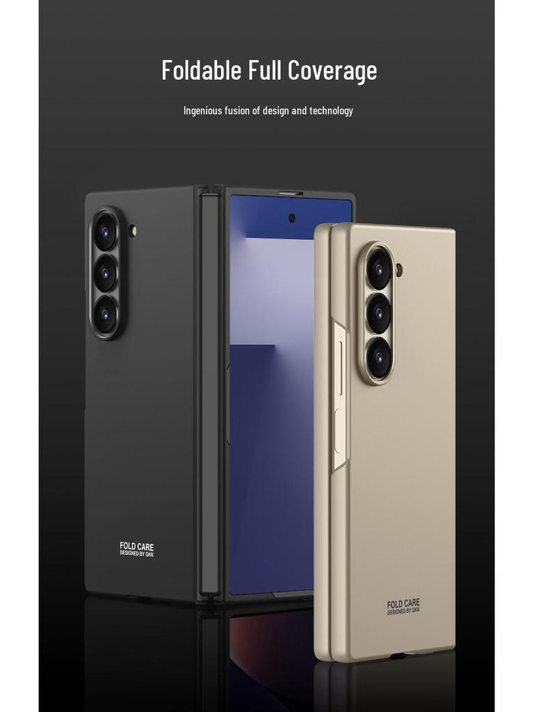 Ultra-Thin Matte Phone Case for Samsung ZFold7: Fashionable, Solid Color, Folding Protective Cover