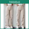 Women Pants Vintage Y2k Cargo Streetwear Korean Harajuku Parachute Pants Beige Sweatpants Wide Leg Joggers Trousers
