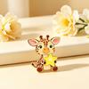 Cute Giraffe Lapel Pin Funny Cartoon Animal Brooch for Bags Jackets