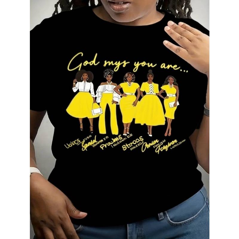 European size Women'S Fashionable T-shirt | Creative Design Pattern Printing, Soft and Comfortable 100% Pure, Casual and Elegantestivals