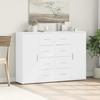 VidaXL Buffets 2 pcs blanc 60x31x84 cm bois d'ingénierie, armoire de rangement, meuble d'entrée, meuble d'appoint, meuble de 3276588