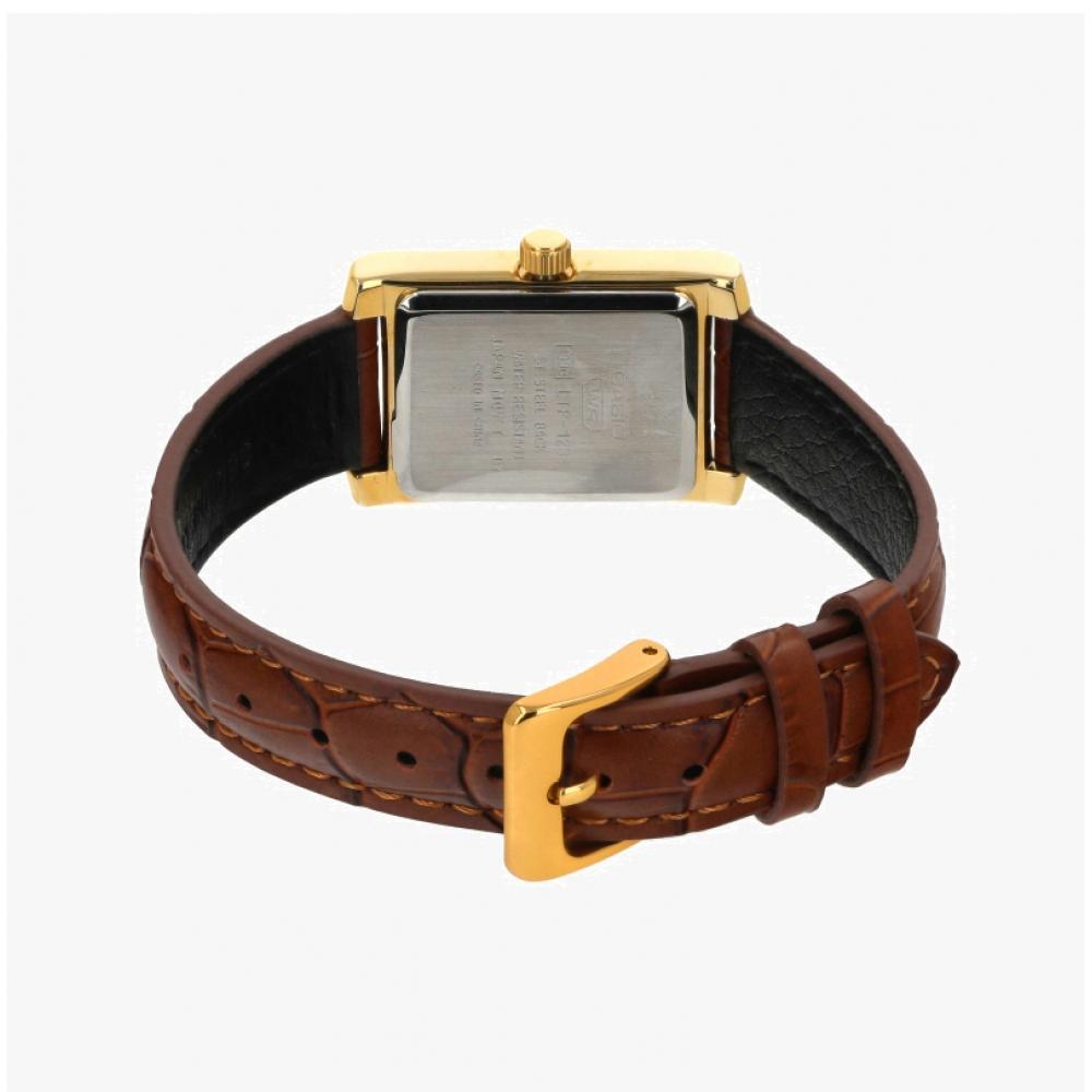 Casio Analogowy Kwadratowy Damski Zegarek Skórzany Ltp 1234gll 7adf