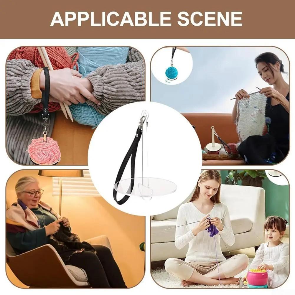 Acrylic Wrist Yarn Holder Yarn Holder Anti-eformation Compact