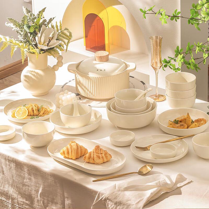 Hecai 20-Piece Ceramic Dinnerware Set