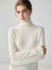 Women's Versatile Turtleneck: 100% Pure Cashmere Sweater, Skin-Friendly Soft Knit, High-Neck Layer.