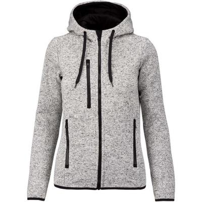 Womens/Ladies Heather Hooded Jacket
