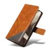 For Motorola Edge 50 5G Case Leather Geometric Line Wallet Phone Cover with Wrist Strap