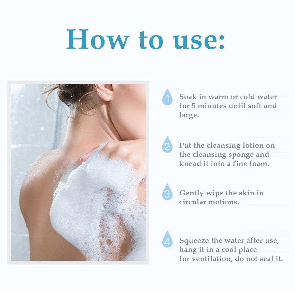 Plant Facial Sponge Washable Reusable Portable Face Clnsing Exfoliating Bath Puff