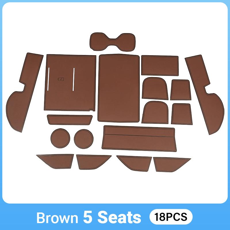 Car Accessories For Honda CR-V CRV 6th Gen 2023 2024 2025 Hybrid Leather Gate Slot Pad Cup Cushion Sticker Non-Slip Rug Mats