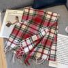 Heavy treasures ool simple and versatile plaid wool scarf female couple narrow version long men's scarf