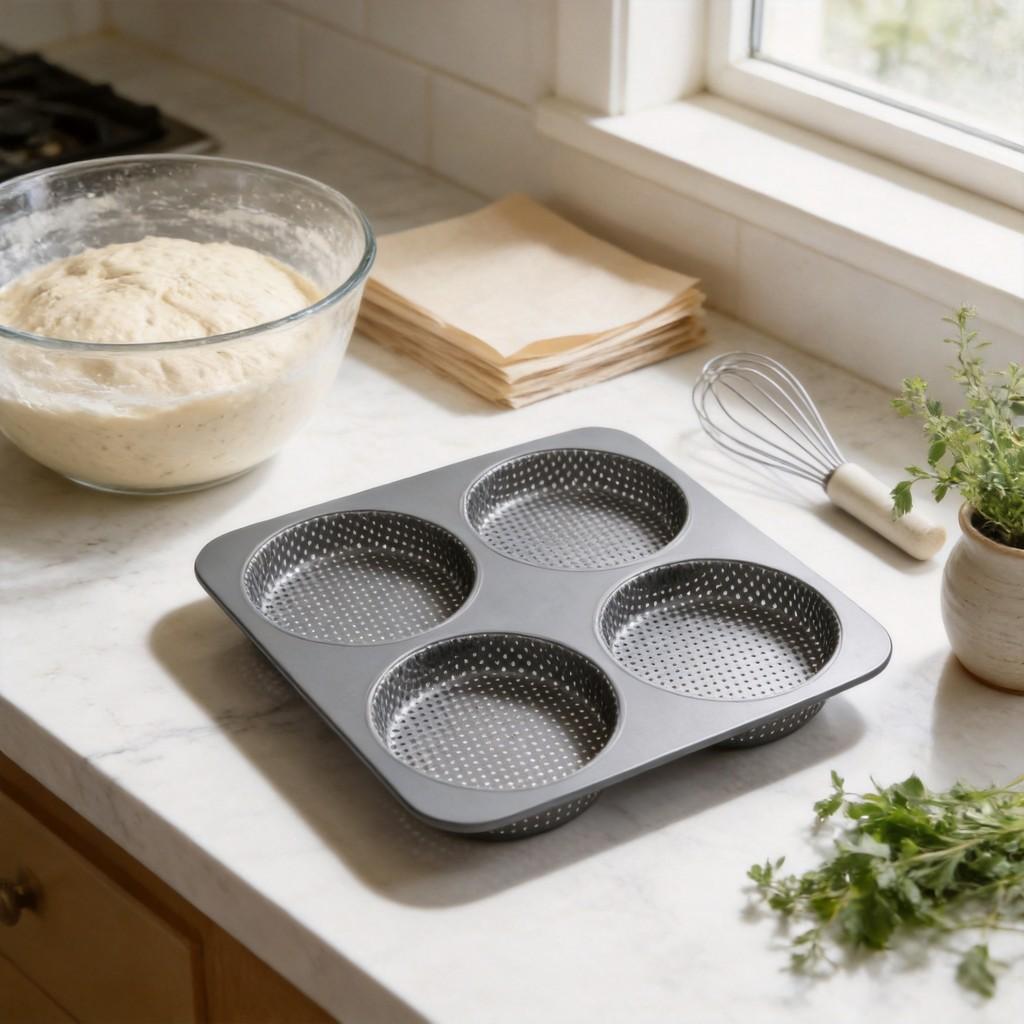 Baking Mold With Nonstick Carbon Steel For Homemade Bread And Buns