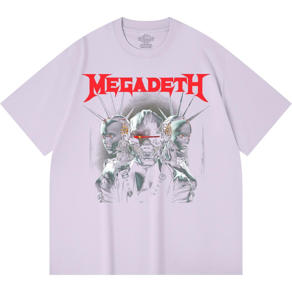 230 g/m² 100% Bavlna T-shirt Heavy Metal Rocková Kapela Tisk Populární Hudby Unisex Těžký Bavlněný T-shirt