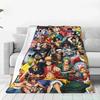 2026 Anime Japanese Luffy One Piece Blankets On Bed Sofa Air Condition Sleeping Cover Throw Flannel Bedsheet For Kids Gift
