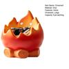 Key Storage Figurine, Flame Shape Vinyl Ornament, Large Capacity Desktop Display Holder for Lipstick Keys Glasses