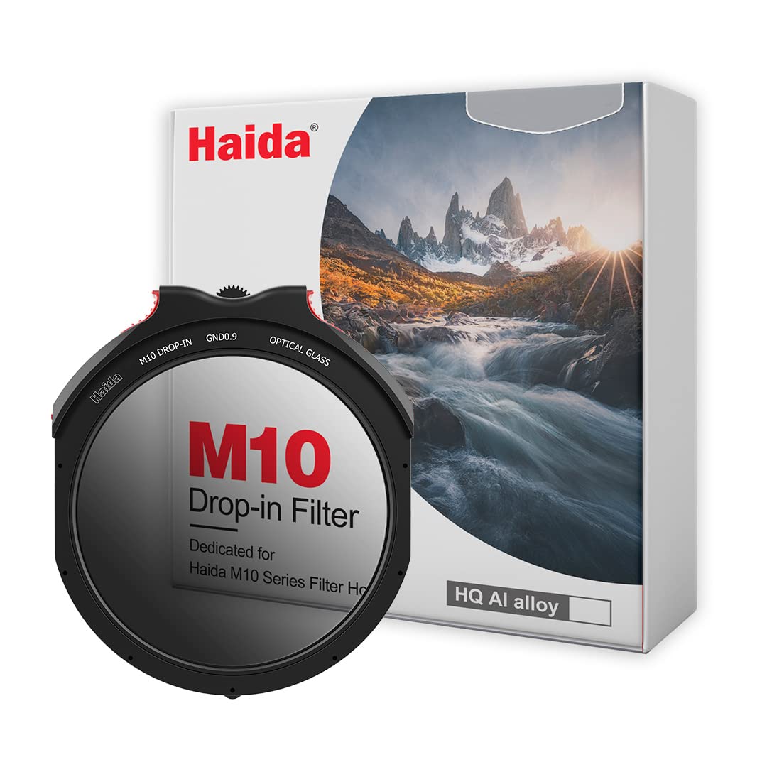 Haida GND8 Half ND Neutral Density Filter with Soft Gradient for Adjusting Brightness and for Filter Holders Drop-in Darkness, M10/M10-II