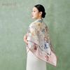 Baoshidie 100% Mulberry Silk Double-Sided Scarf & Shawl Gift Set