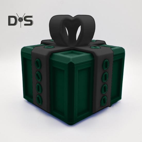 3D Printed Annoying Gift Box with Screws Colorful Square Puzzle Present Box Assembly Disassembly Toy Home Office Bookshelf Desktop Decoration Ornament