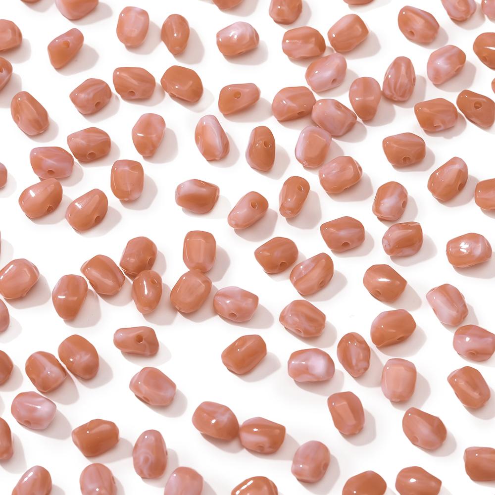 20pcs Colored Acrylic Imitation Stone Beads Irregular Shaped Spacer Beads for DIY Necklace Bracelet Jewelry Making Supplies