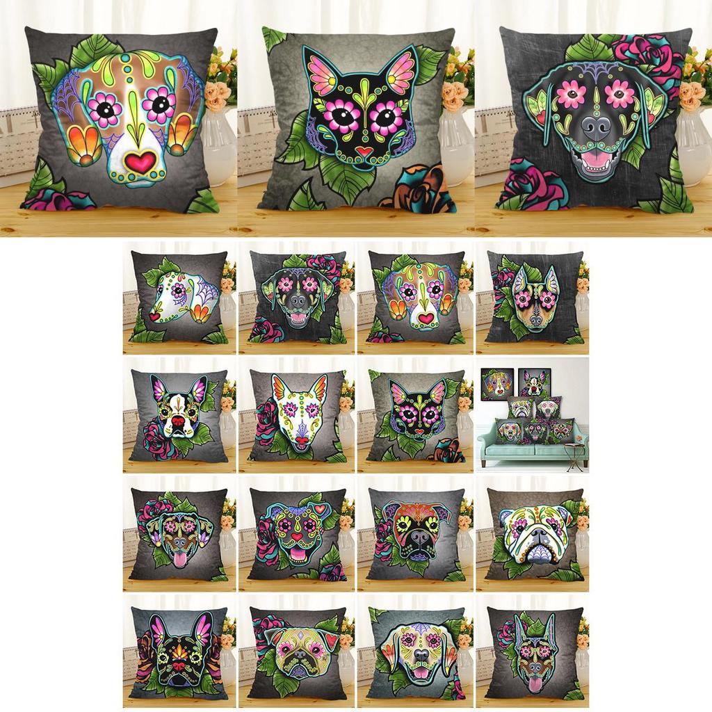 Versatile Cute And Humorous Dog Pillow Cover For Car Sofa And Home Office