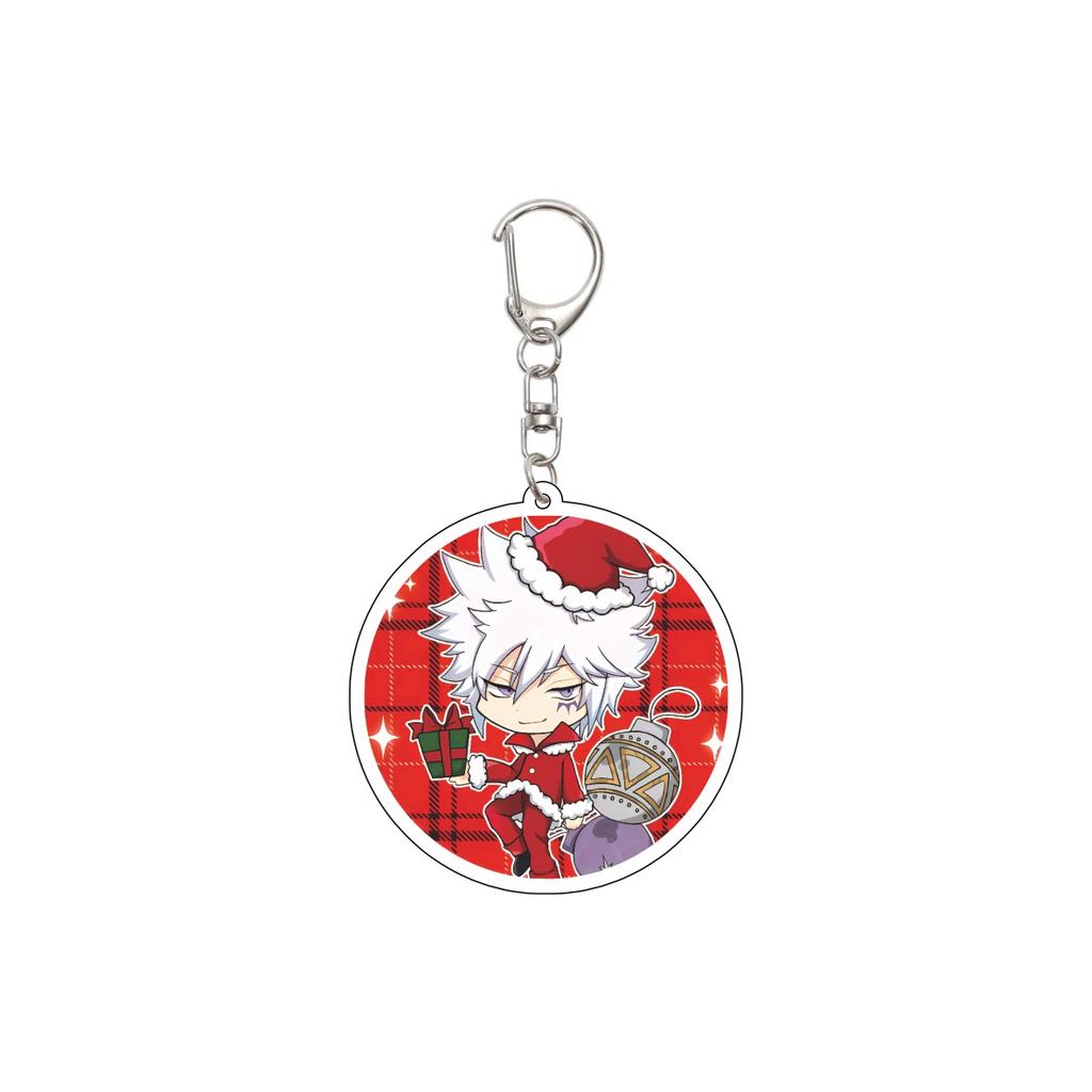 55MM Anime Katekyo Hitman Reborn Schlüsselanhänger Sawada Tsunayoshi/Gokudera Hayato/Lambo Schlüsselanhänger Acryl-Modellplatte Weihnachtsgeschenke