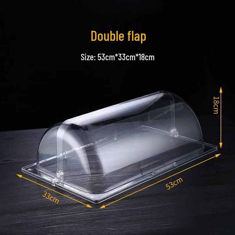 Stainless Steel Rectangular Buffet Food Cover with Flip Lid