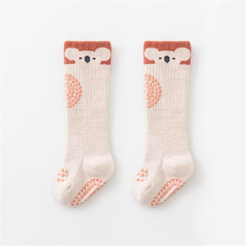 Winter Warm Toddler Long Socks Baby Knee Socks with Animal Pattern Infant Knee Stockings for Baby 0-3 Years