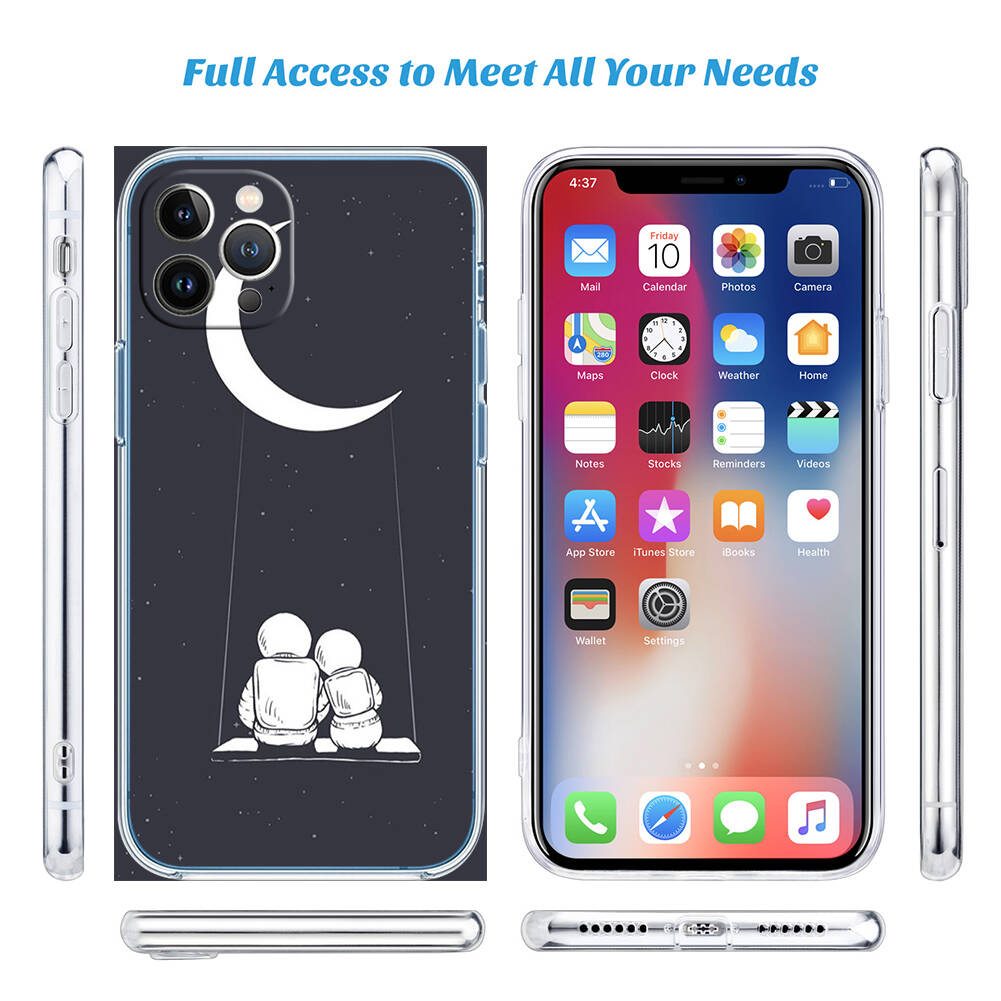 Astronaut Space Moon Phone Case for Motorola G14 G15 G24 G30 G31 G32 G34 G41 G42 G51 G52 G50 G60S G60 G62 G72 G71 G73 G84 G85 G200 E32