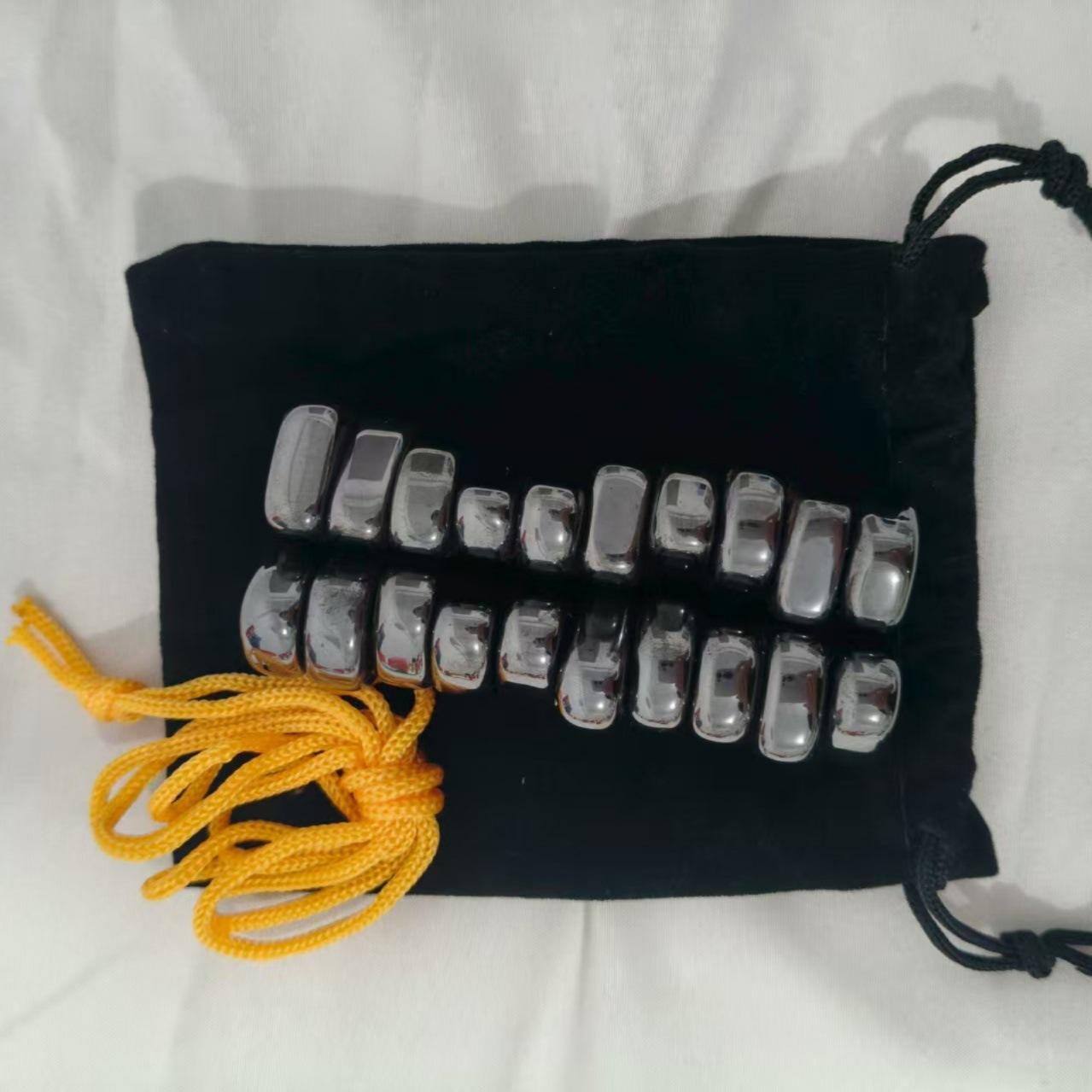 

DIY Photo Wall Irregular Black Lodestone Family Magnet Pushpin Multi Functional Match Color Rope Fridge Magnetic Stone Set