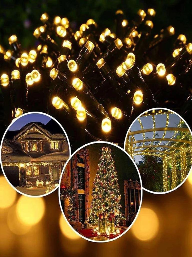 Solar Fairy Light Outdoor Waterproof 8 Modes Festival Party Decoration Garden and Courtyard Decoration LED String Lights