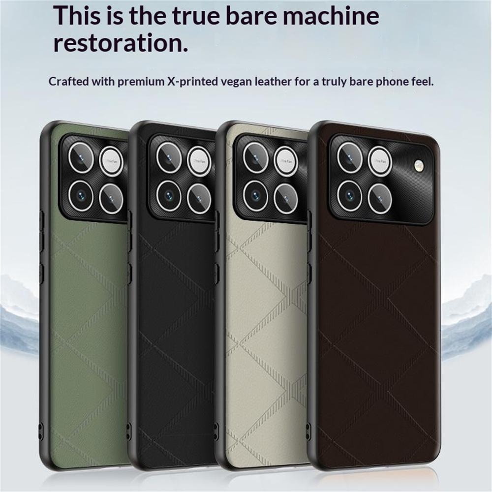 Phone Case For Honor Win 5G / Win RT 5G X-Patterned TPU PU Leather PC Anti-Drop Phone Cover