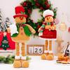  Set of 2 Seasonal Gingerbreads Man Gnomes Figure Plush Christmas Doll Decoration