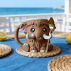 Ice Cream Cup Comfortable Mammoth Ice Cream Holder with Built-In Spoon Trough Fits Standard Ice Cream Cups Gift for Ice Cream Lovers