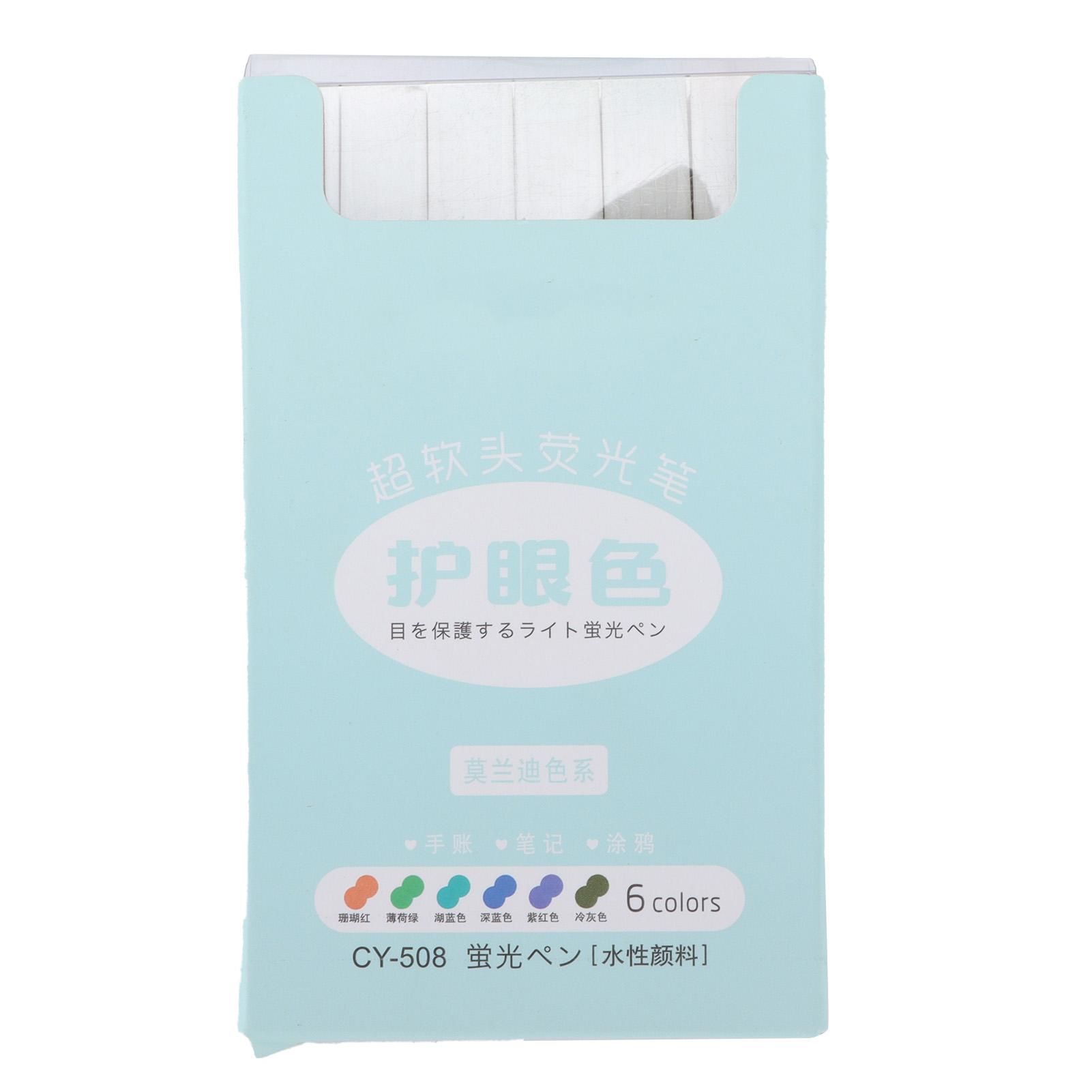 Highlighters Chisel Tip Marker Pen Morandi Hand Account Pastel Colors Whiteboard Pen Morandi Color Scheme