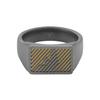 Emporio Armani Men's Two-Tone Stainless Steel Signet Ring, EGS3242060