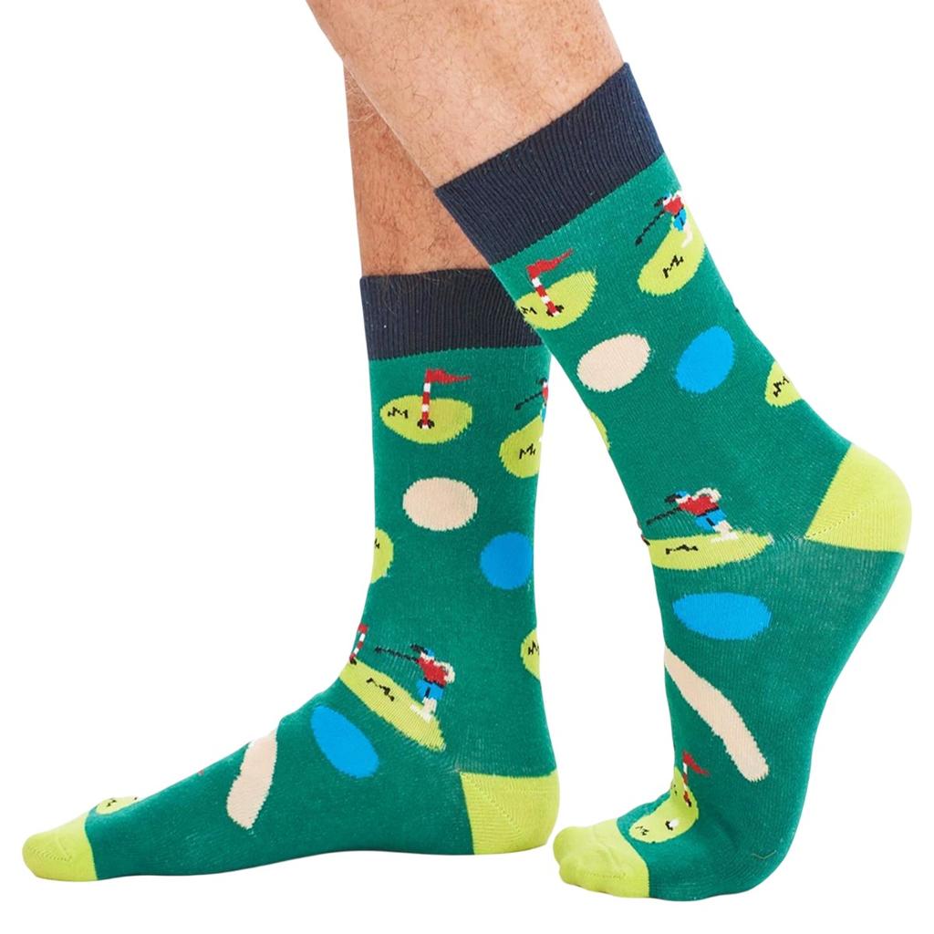 Soxy Mens Golf Ball Cotton Socks (Pack of 6)