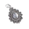 Natural Dendritic Opal Gemstone 925 Sterling Silver White Stone Jewelry Handmade Pendant 1.55" PP-25-24