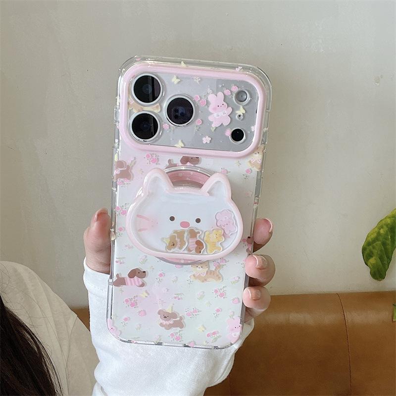 Colorful Flowers & Animals Magnetic Phone Case for iPhone 17, 16 Pro Max, 15, 14 - Women's Edition