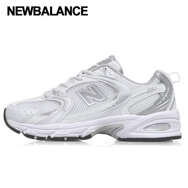 New Balance Baskets 530 Baskets Blanc Munsell Argent Métallisé Mr530ema