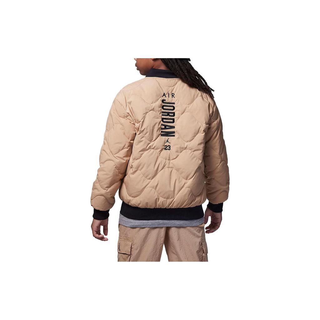Jordan Chaqueta Casual de Plumón con Letra Bordada Ropa Exterior para Niños Maíz FZ6538-200