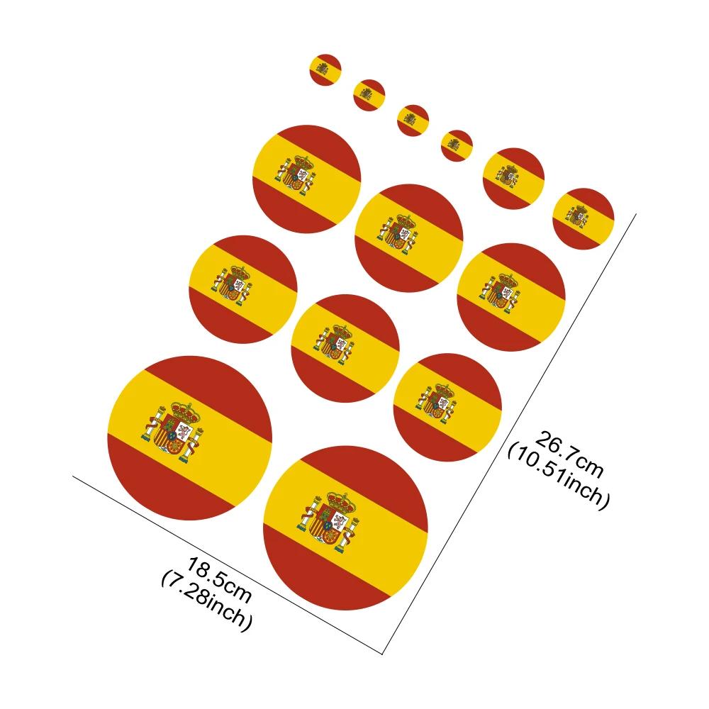 Spanish Flag Car Sticker Spain Creative Vinyl Decals Custom Motorcycle Decor Accessories For Seat Citroen Peugeot Nissan Opel