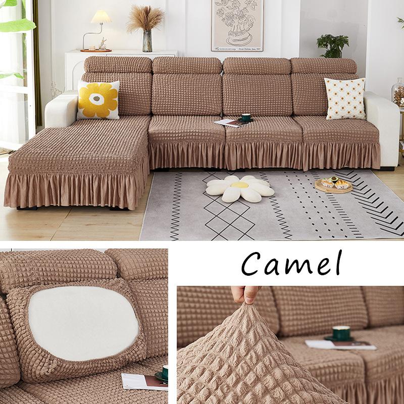 

Чехол для дивана из хлопчатобумажной ткани, Нескользящий, против кошачьих царапин, универсальная простая современная шапочка для душа, чехол для диванной подушки, чехол на спинку Backrest верблюд