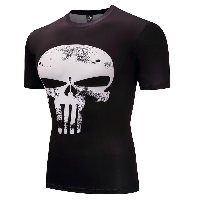 Costume Superhero Tshirt Short Sleeve Slim Fit Shirt Athletic Cycling Jersey
