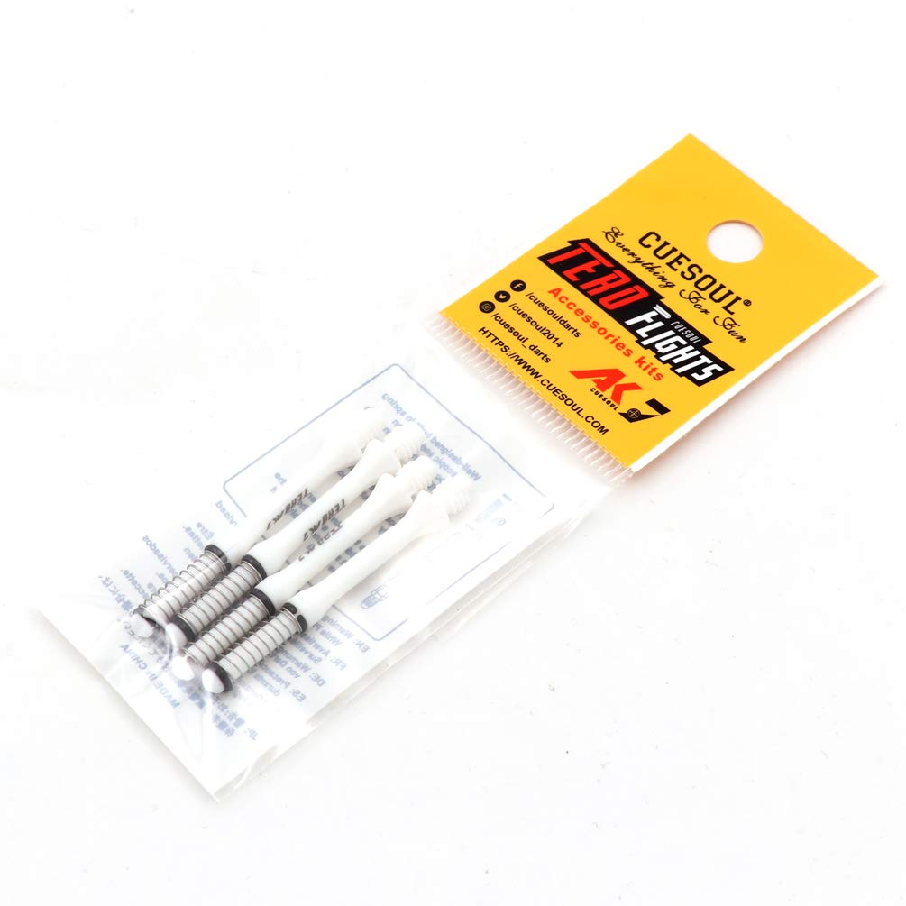 

CUESOUL TERO system AK7 telescopic integrated slim shape dart shafts, set of 4 - E40mm (CS-AK7+2XE40) білий