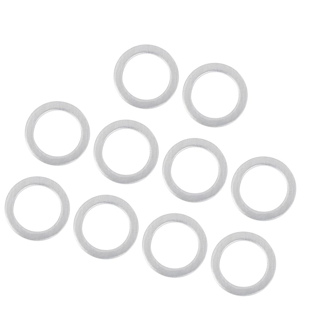 ACROPIX M20 Drain Plug Gasket Kit for Honda Civic Silver Tone 10pcs