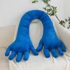 Nordic Creative Funny Blue Hand Shape Plush Pillow Gift For Girls And Boys