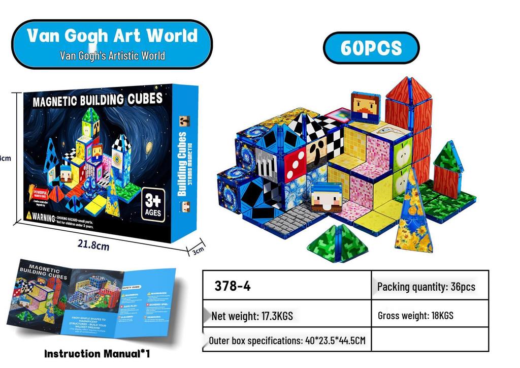 Magic Castle Magnetic Tiles: DIY Educational Building Blocks 