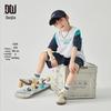 Boys' Geometric Color-block T-shirt & Shorts Sport Set