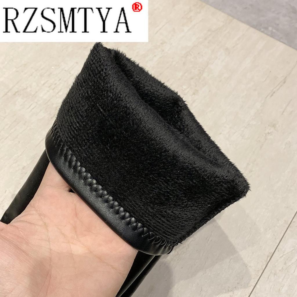 New Female Women Boots Sexy Zipper Over The Knee Boots Women Flats Shoes Square Toe Long Boots Thigh High Boots