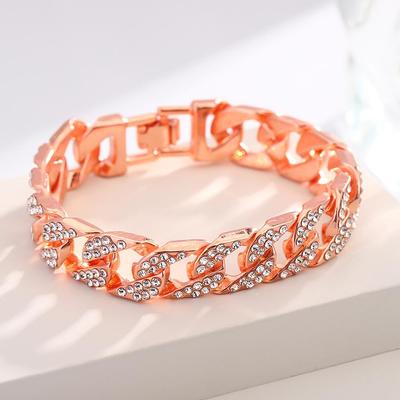 Bracciale Catena Cubana Hip Hop 13mm - Gioielli alla Moda per Uomo